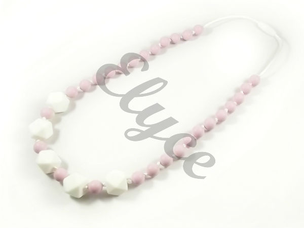 collier de dentition allaitement et portage en perles en silicone pour les mamans et les bébés, crées par Elyce